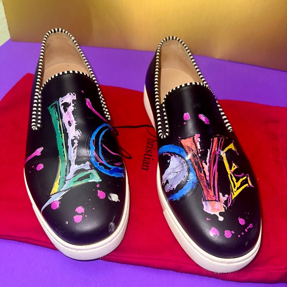 GUC Christian Louboutin Loubi Love Sneakers - SIZE 38.5